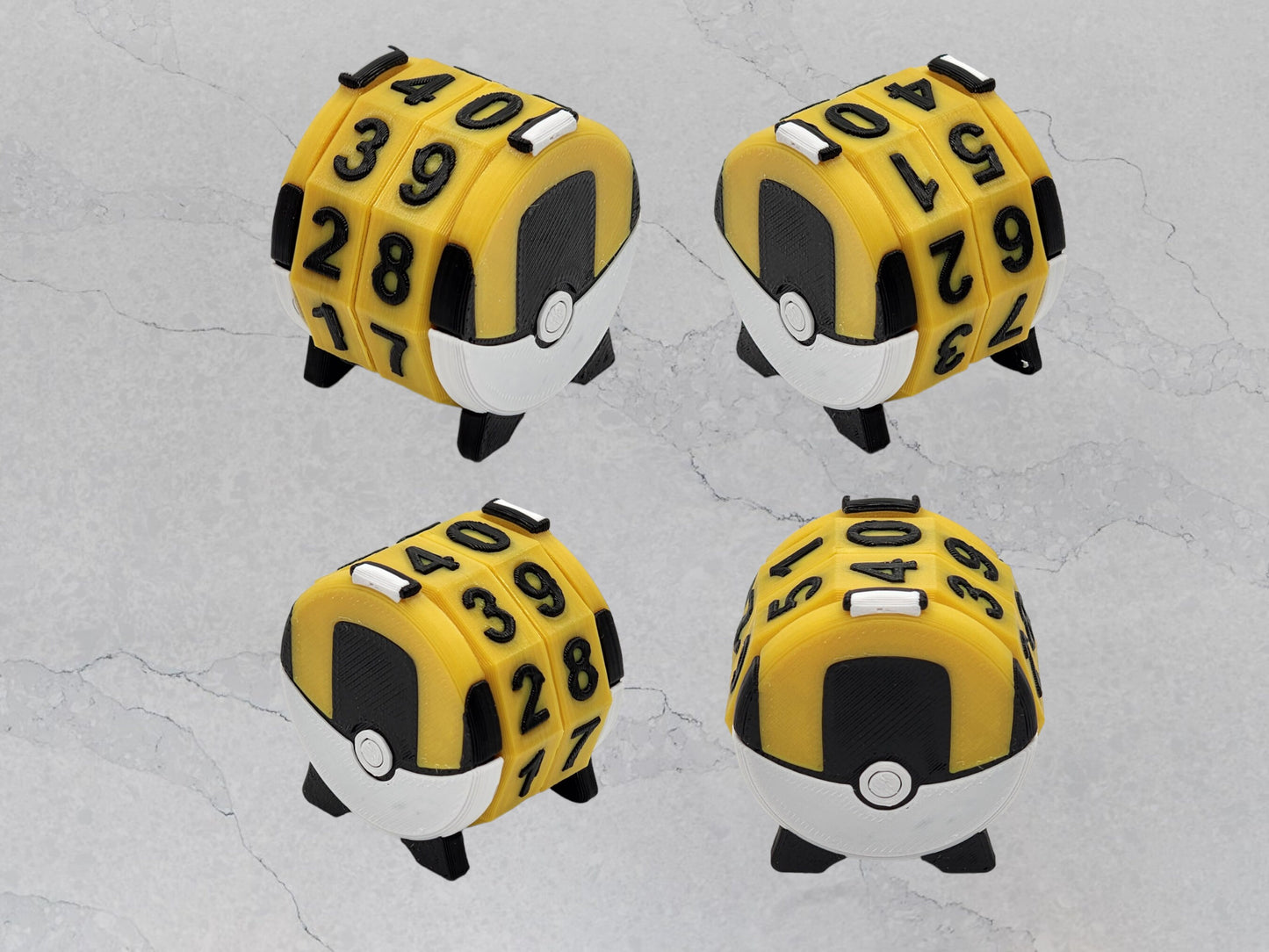 MTG Spindown Life Counters - Ultraball- Pokemon- Pokeball - Ratcheting mechanism - Snoo3d