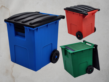 Garbage can deck box for Commander and sleeved TCG cards, primary product image.