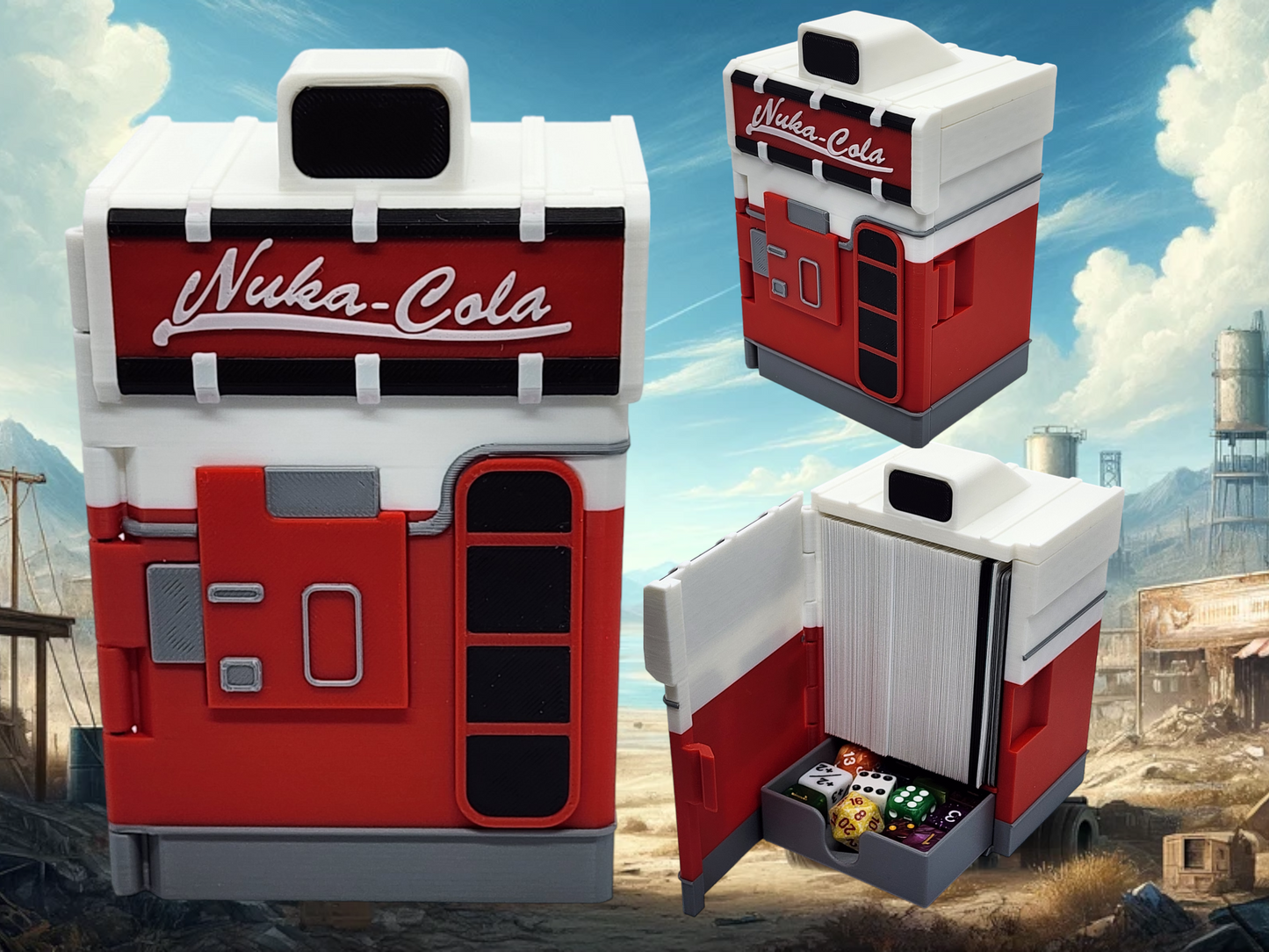 mtg fallout nuka cola vending machine deck box for edh