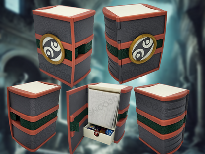 Additional view of the Tamiyo’s Journal-inspired deck box for Commander and sleeved TCG cards, image 2.