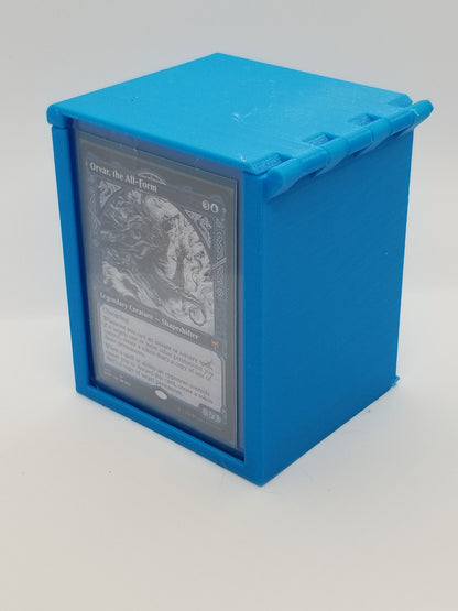 Additional view of the showcase commander deck box for Commander and sleeved TCG cards, image 4.
