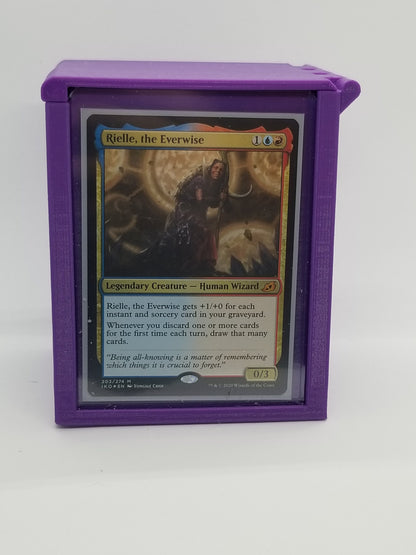 Additional view of the showcase commander deck box for Commander and sleeved TCG cards, image 6.