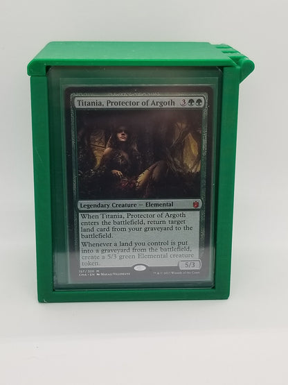 Additional view of the showcase commander deck box for Commander and sleeved TCG cards, image 9.