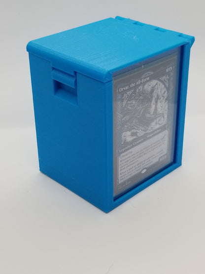 Additional view of the showcase commander deck box for Commander and sleeved TCG cards, image 3.