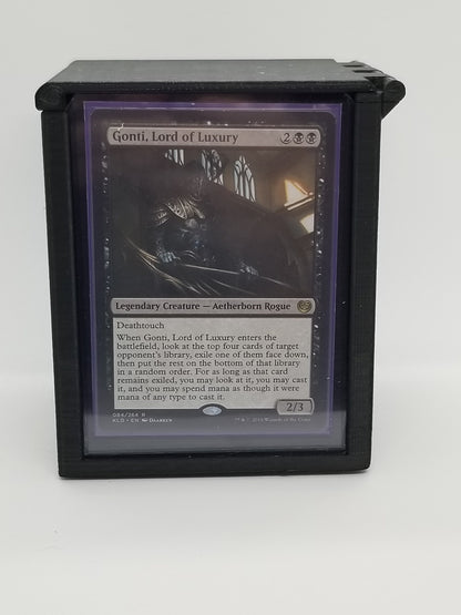Additional view of the showcase commander deck box for Commander and sleeved TCG cards, image 7.