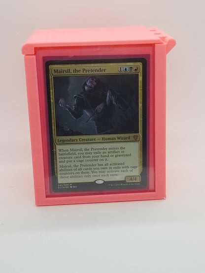 Additional view of the showcase commander deck box for Commander and sleeved TCG cards, image 8.