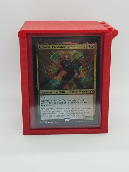 Additional view of the showcase commander deck box for Commander and sleeved TCG cards, image 10.
