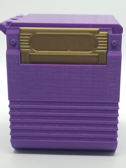 Additional view of the retro handheld game deck box for Commander and sleeved TCG cards, image 7.