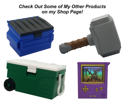 Additional view of the porta-potty deck box for Commander and sleeved TCG cards, image 9.