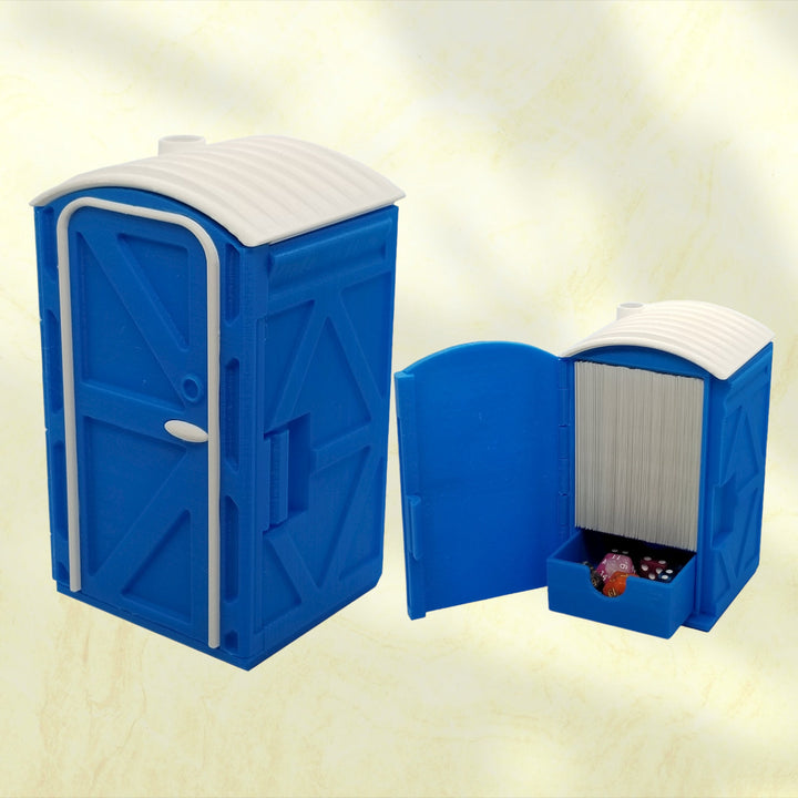 Porta-potty deck box for Commander and sleeved TCG cards, primary product image.
