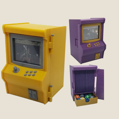Arcade machine deck box for Commander and sleeved TCG cards, primary product image.