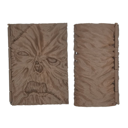 Additional view of the Necronomicon-inspired book deck box for Commander and sleeved TCG cards, image 3.