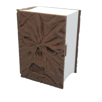 Additional view of the Necronomicon-inspired book deck box for Commander and sleeved TCG cards, image 6.